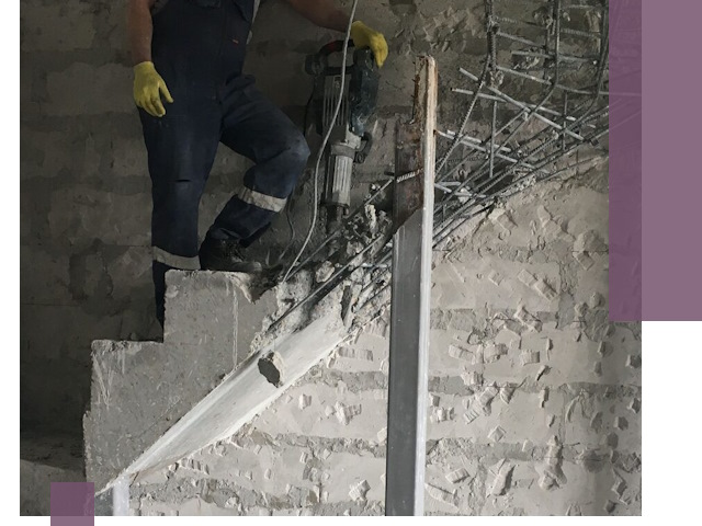 Демонтаж металлических и бетонных лестниц в Туймазы