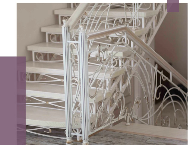 Изготовление кованых лестниц на заказ в Туймазы от 86615 руб. | ПРОЛЁТ-Тмз