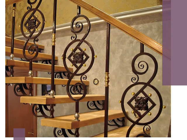 Изготовление кованых лестниц под ключ в Туймазы