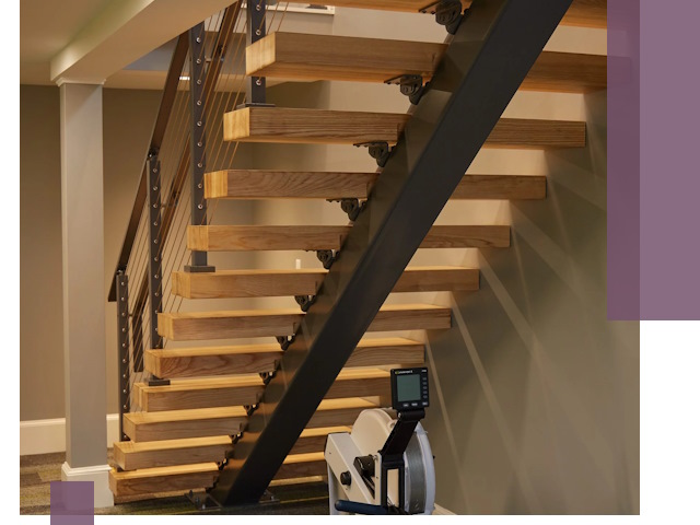 Лестницы на монокосоурах под ключ в Туймазы - изготовление и монтаж