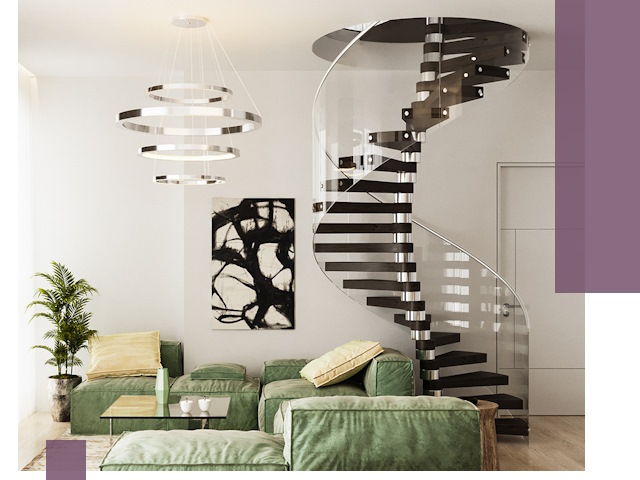 Лестницы для двухуровневой квартиры в Туймазы — изготовление и монтаж