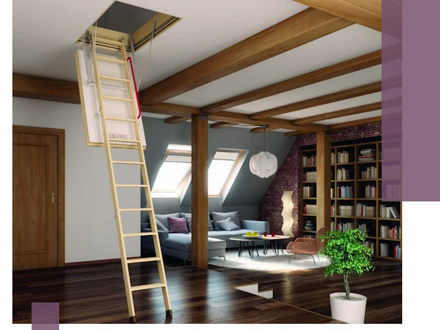 Чердачные лестницы под ключ в Туймазы: изготовление и монтаж