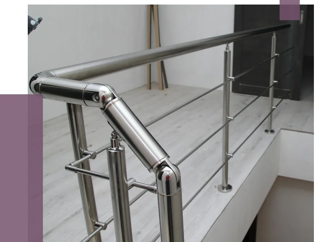 Перила из нержавеющей стали в Туймазы от 8967 руб. под ключ | ПРОЛЁТ-Тмз