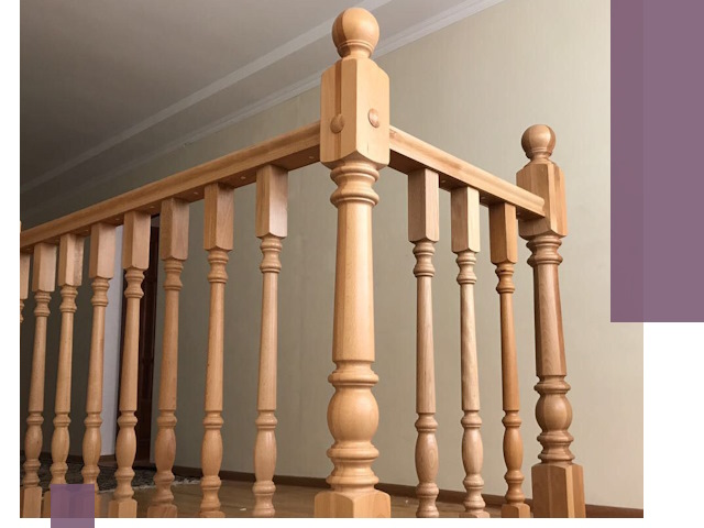 Деревянные перила на заказ в Туймазы: монтаж и изготовление