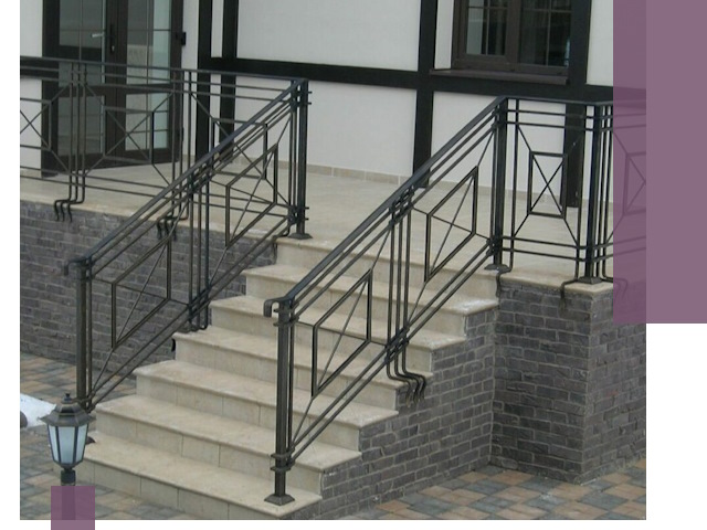 Перила для крыльца в Туймазы — монтаж, изготовление и установка