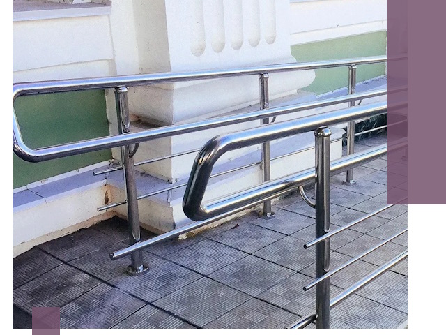 Ограждения пандусов из металла и нержавейки в Туймазы