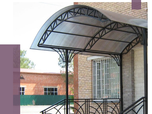 Металлические навесы и козырьки в Туймазы от 12738 руб.