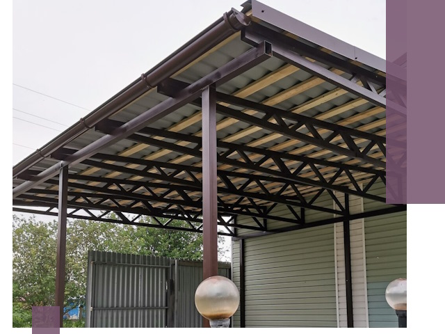 Навесы под ключ в Туймазы: изготовление, монтаж и гарантия