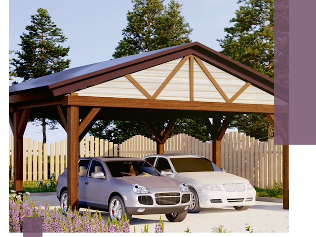 Навесы для автомобиля в Туймазы — изготовление и монтаж