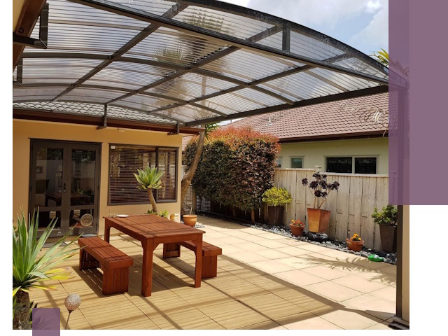 Навесы во двор под ключ в Туймазы — изготовление и монтаж