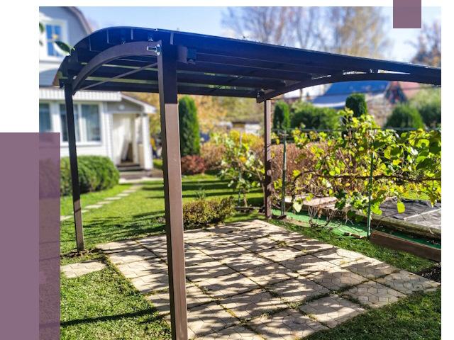 Навесы для дачи в Туймазы от 12687 руб. под ключ — ПРОЛЁТ-Тмз