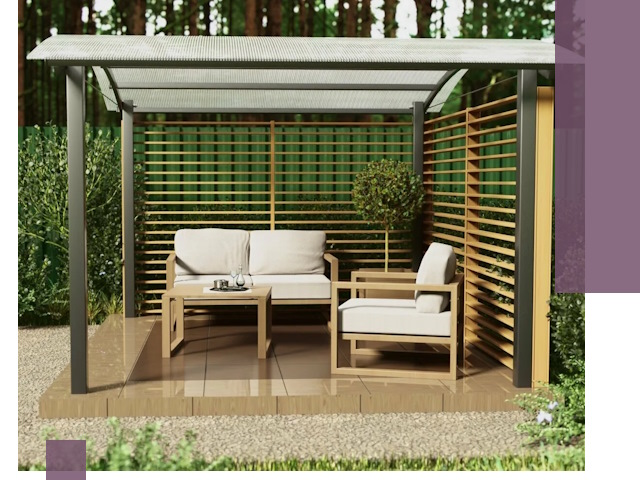 Навесы для дачи в Туймазы: изготовление, монтаж и демонтаж