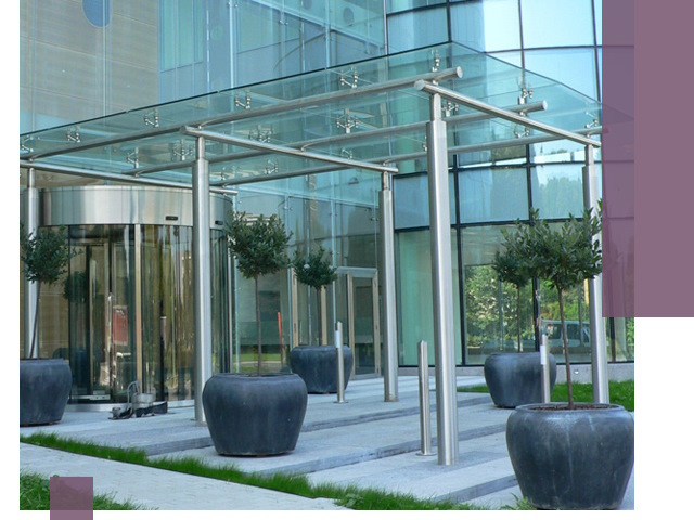 Навесы из стекла на заказ в Туймазы — монтаж и установка