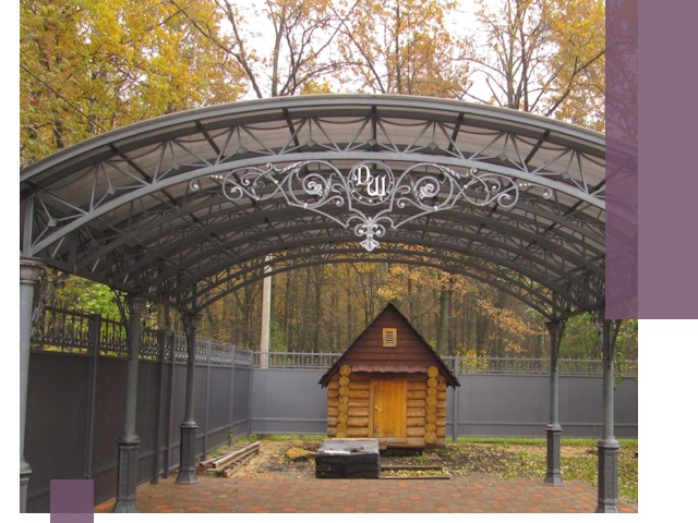 Кованые навесы премиум-класса под заказ в Туймазы