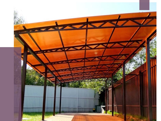 Односкатные навесы под ключ в Туймазы от 13094 руб. 