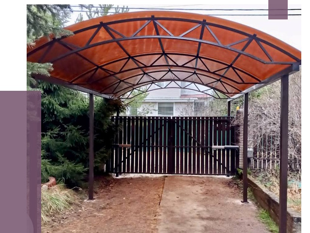 Арочные навесы в Туймазы от 12687 руб. — изготовление и монтаж | ПРОЛЁТ-Тмз