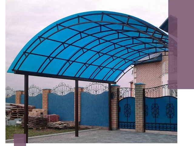 Арочные навесы под ключ в Туймазы — изготовление и монтаж