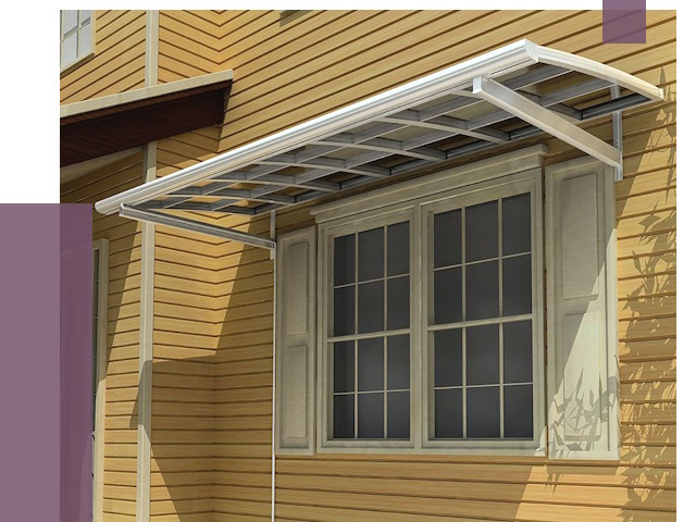 Козырьки над окнами в Туймазы от 7592 руб. — монтаж, покупки | ПРОЛЁТ-Тмз