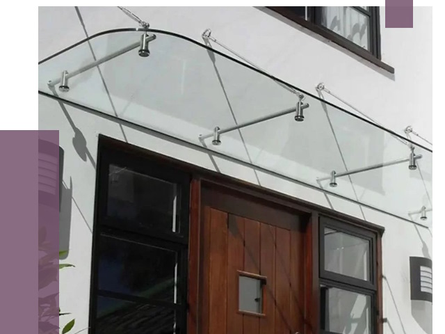 Стеклянные козырьки в Туймазы от 18852 руб. | ПРОЛЁТ-Тмз