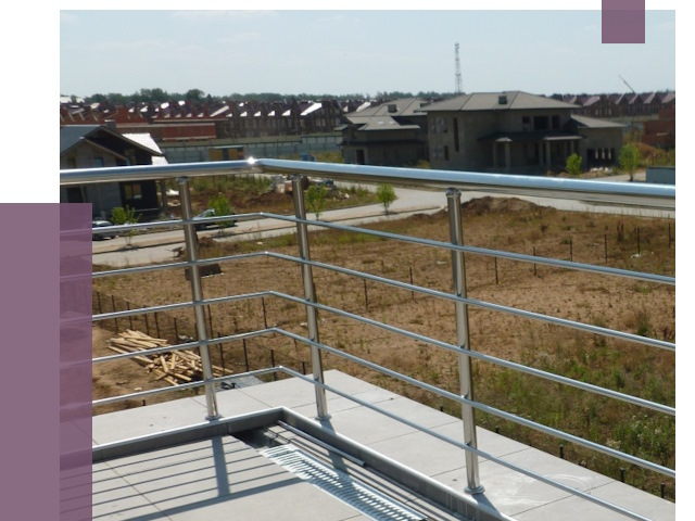 Парапеты из нержавеющей стали в Туймазы от 7948 руб. за м² | ПРОЛЁТ-Тмз