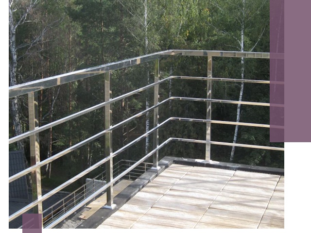 Парапеты из нержавеющей стали в Туймазы — изготовление и монтаж