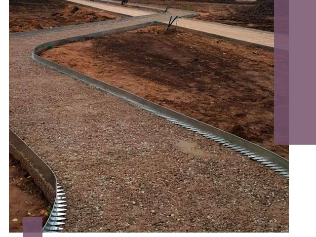 Металлические бордюры под ключ в Туймазы — изготовление и монтаж