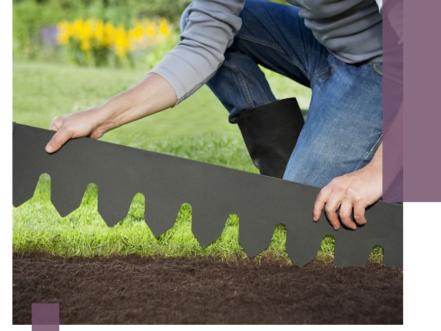 Металлические бордюры для газона в Туймазы — изготовление и монтаж