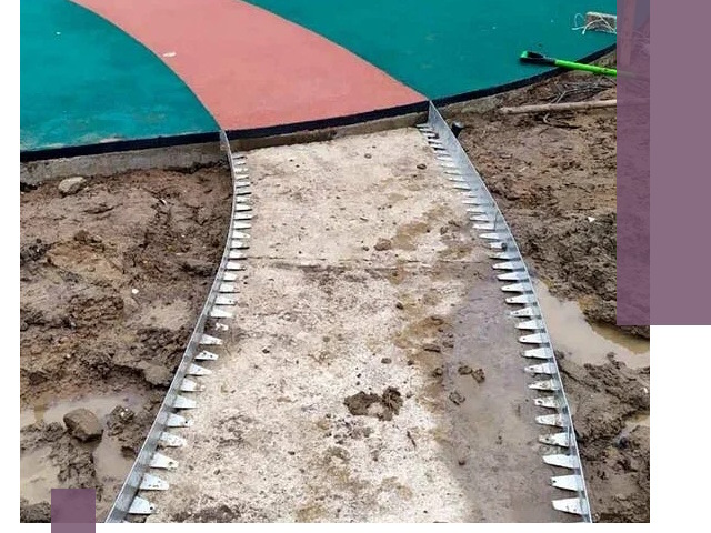 Металлические бордюры для дорожек в Туймазы — монтаж и изготовление