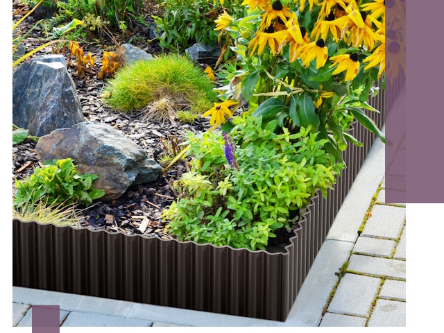 Металлические бордюры для клумб в Туймазы — производство и монтаж