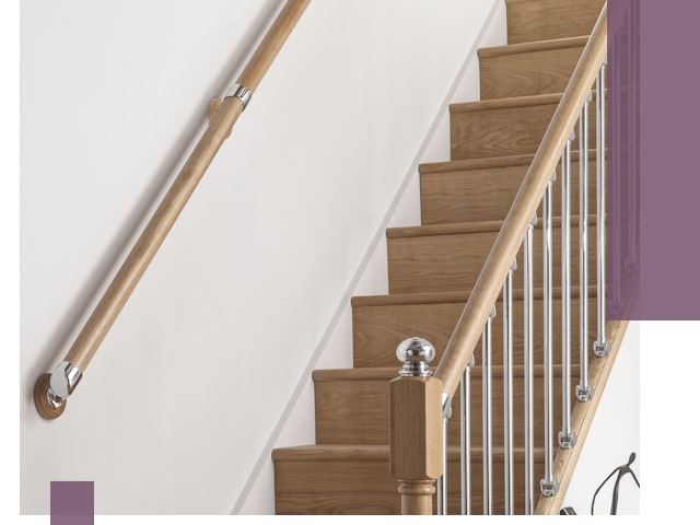 Пристенные поручни из стали и нержавейки под монтаж в Туймазы